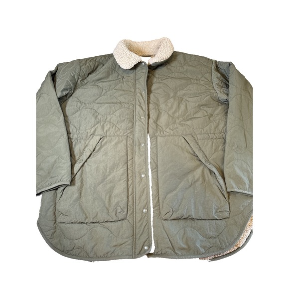 Columbia Women's Copper Crest Novelty Quilted Puffer Coat Stone Green 2X - Picture 1 of 16